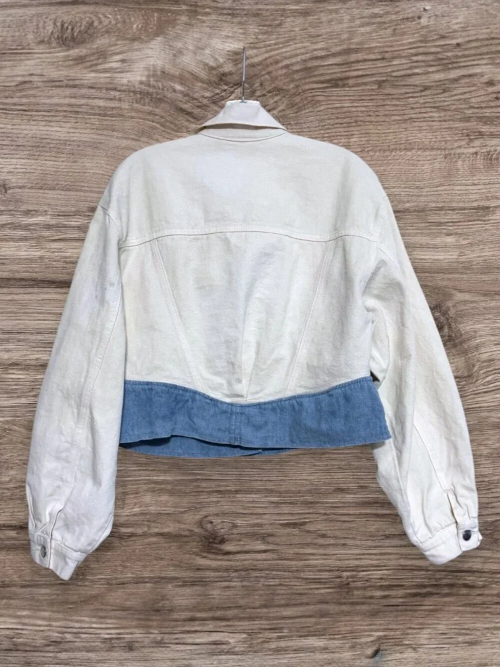 Vintage Risky Southwestern Cropped Jacket Western Concho Denim Trim Size M